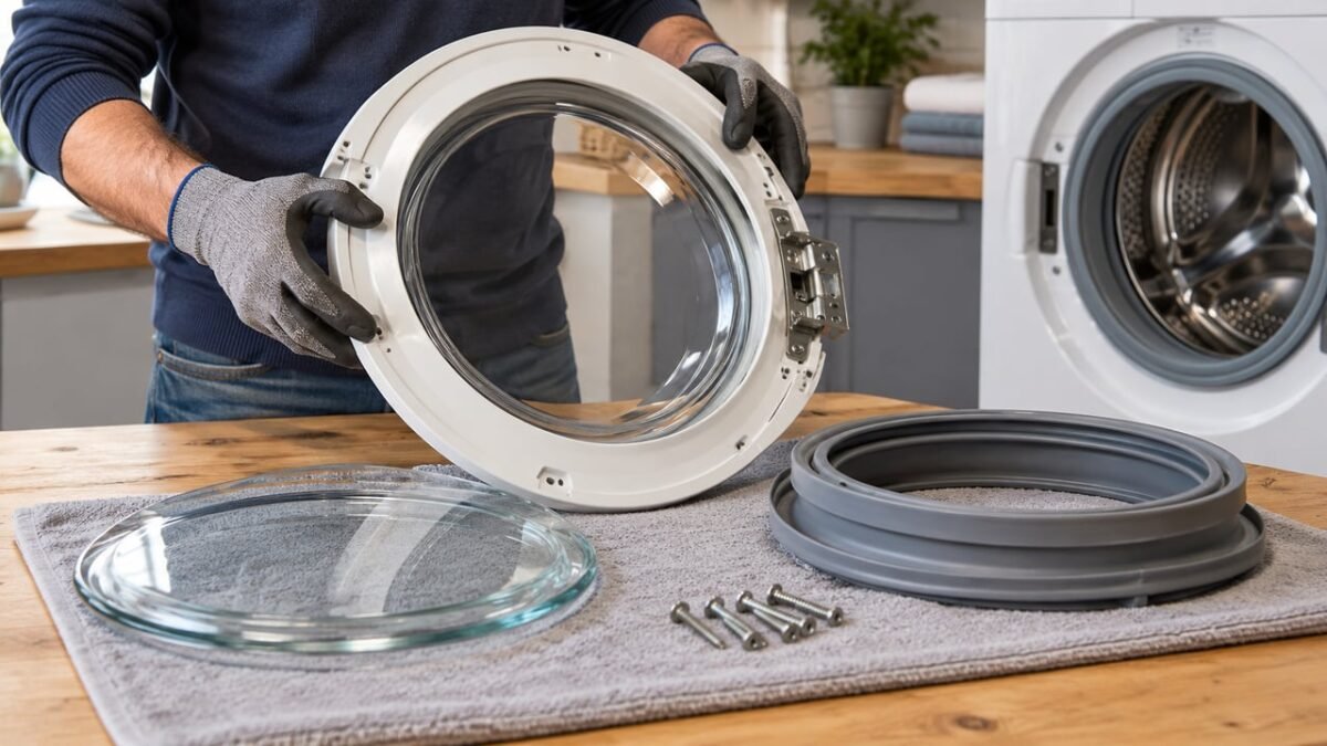 Se você tem uma máquina de lavar quebrada ou sem uso, você tem um tesouro: o que fazer com o vidro da porta