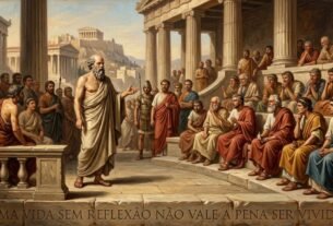 Sócrates defendeu diante dos juízes de Atenas que viver sem questionar as próprias escolhas não seria uma existência digna: “Uma vida sem reflexão não vale a pena ser vivida”.