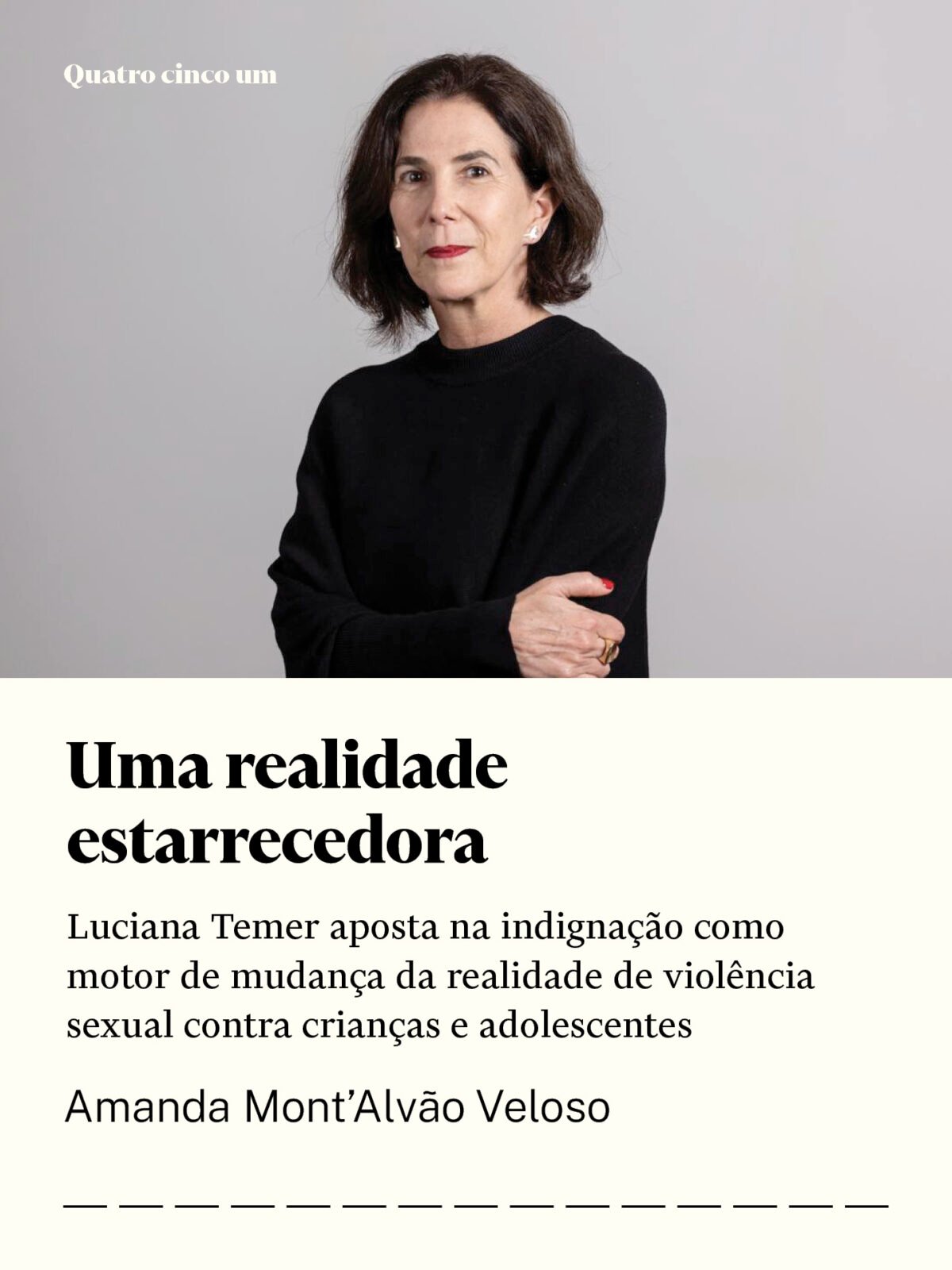 Uma realidade estarrecedora