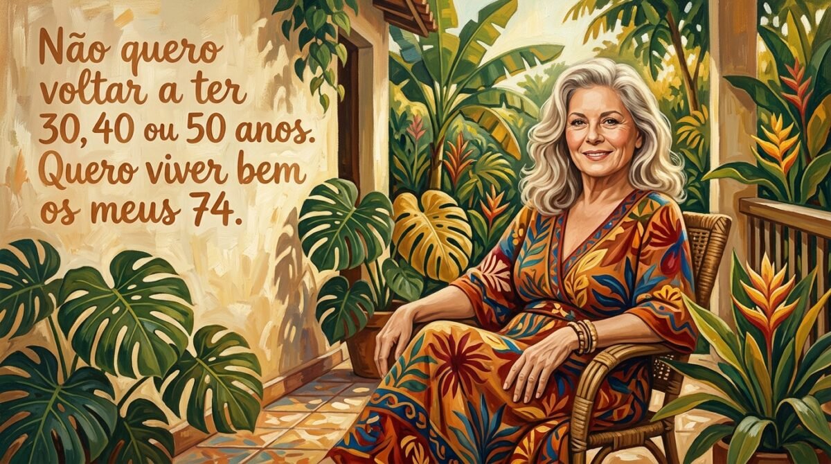 Vera Fischer, aos 74 anos, sobre aceitar o envelhecimento sem desejar recuperar a juventude: “Não quero voltar a ter 30, 40 ou 50 anos. Quero viver bem os meus 74”