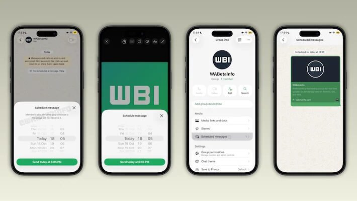 WhatsApp prepara função de agendamento de mensagens no iPhone
