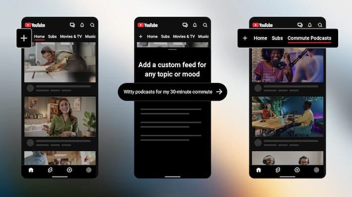 YouTube muda interface no celular e lança feeds personalizados com IA; confira como ficou